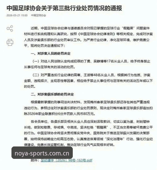 从足协第三批禁足名单看中国足球清朗行动必备知识